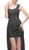 Eureka Fashion - 1921 Lace Mini Dress with High Low Chiffon Overskirt