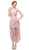 Eureka Fashion - 1921 Lace Mini Dress with High Low Chiffon Overskirt
