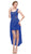 Eureka Fashion - 1921 Lace Mini Dress with High Low Chiffon Overskirt
