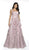 Flair Prom - 19216 Lace Applique Tulle A-line Dress In Pink