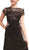 Cinderella Divine - Short Sleeve Illusion Bateau Sheath Dress
