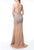 Terani Couture - 1921GL0624 Jewel Sprinkled High Slit Trumpet Gown