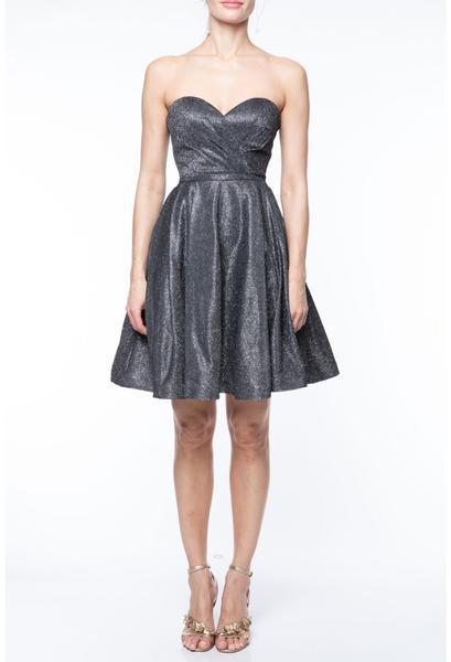 Terani Couture - 1921H0337 Strapless Sweetheart Pleated A-line Dress