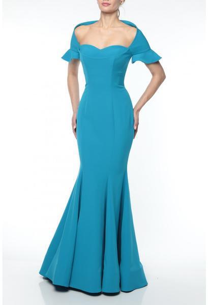 Terani Couture - 1921M0478 Sweetheart Mermaid Evening Dress In Blue