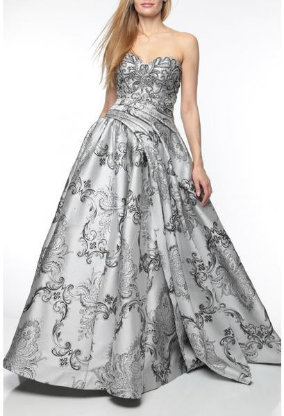 Terani Couture - 1921M0501 Strapless Embroidered Sweetheart Ballgown