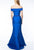 Terani Couture - 1921M0510 Bead Embellished Off-Shoulder Mermaid Gown