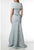Terani Couture - 1921M0726 Embroidered Wrap Detailed Trumpet Dress