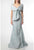 Terani Couture - 1921M0726 Embroidered Wrap Detailed Trumpet Dress