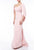 Terani Couture - 1921M0738 Scoop Evening Gown with Cowl Back In Pink