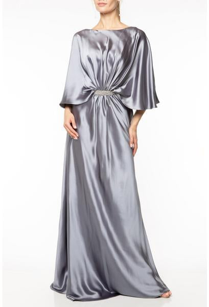 Terani Couture - 1922M0531 Embellished Bateau Long Sheath Dress