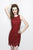 Primavera Couture - 1923 Beaded Jewel Sheath Dress In Red