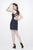 Primavera Couture - 1923 Beaded Jewel Sheath Dress In Blue