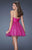 La Femme - 19250 Embellished Sweetheart Empire Cocktail Dress In Purple
