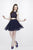Primavera Couture - 1925 Two Piece Beaded A-line Dress In Blue