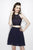 Primavera Couture - 1925 Two Piece Beaded A-line Dress In Blue