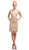 Cinderella Divine - Floral Lace Embroidered Jewel Neck Sheath Dress