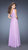 La Femme - Jeweled One Shoulder Strap Asymmetrical Neck Chiffon A-line Dress 19280 In Purple