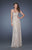 La Femme - 19299 Sequined Sweetheart Jeweled Dress In Gold