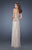 La Femme - 19299 Sequined Sweetheart Jeweled Dress In Gold