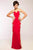 JVN99392 Sheer Paneled Gilt Embroidered Gown