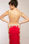 JVN99392 Sheer Paneled Gilt Embroidered Gown