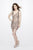 Primavera Couture - 1933 Sleeveless Beaded Short Dress In Pink