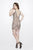 Primavera Couture - 1933 Sleeveless Beaded Short Dress In Pink