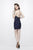 Primavera Couture - 1934 Sequined Halter Empire Cocktail Dress In Blue