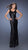 La Femme - 19357 Glamorous Sequin Embellished Evening Dress  in Black