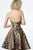 Jovani - 1937 Strapless Animal Print Straight Neck A-line Dress In Print