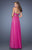 La Femme - 19388 Strapless Glitter Layered Gown In Pink