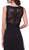 Lace Embroidered Bateau Neck Sheath Dress