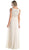 Lace Embroidered Bateau Neck Sheath Dress