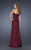 La Femme - 19393 Bejeweled Sweetheart A-line Dress In Red