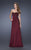 La Femme - 19393 Bejeweled Sweetheart A-line Dress In Red