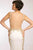 JVN99392 Sheer Paneled Gilt Embroidered Gown