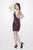 Primavera Couture - 1940 Embellished Halter Short Dress In Purple