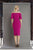 Janique - 1942 Bell Sleeve Off-Shoulder Fitted Dress In Pink