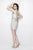 Primavera Couture - 1942 Strapless Beaded Short Dress In Neutral