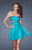 La Femme - Short Dress 19430 in Green