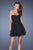 La Femme - 19436 Stunning Strapless Empire Waist Cocktail Dress In Black