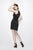 Primavera Couture - 1943 Halter Beaded Fringe Short Dress In Black