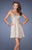 La Femme - 19452 Diamond Cutout Empire Gown In Neutral