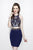 Primavera Couture - 1948 Two Piece Beaded Jersey Dress In Blue