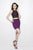 Primavera Couture - 1948 Two Piece Beaded Jersey Dress In Purple