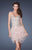 La Femme - 19493 Bedazzled Sweetheart Tulle Dress In Pink