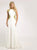 92881 Two Tone Beaded Jewel Sheath Dress