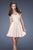 La Femme - 19510 Glittering Strapless Cocktail Dress In Neutral