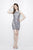 Primavera Couture - 1951 High Neckline Beaded Cocktail Dress In Gray