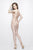 Primavera Couture - 1952 V-neck Embellished Cocktail Dress In Pink